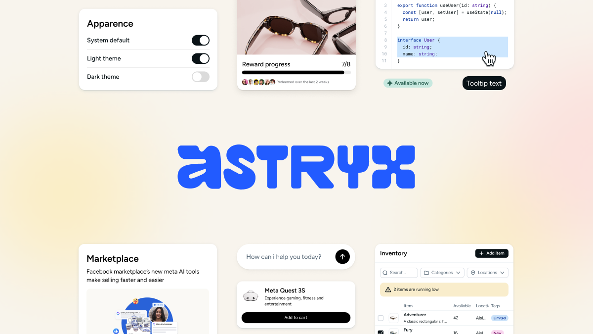 Astryx – open-source design system customizable and agent ready